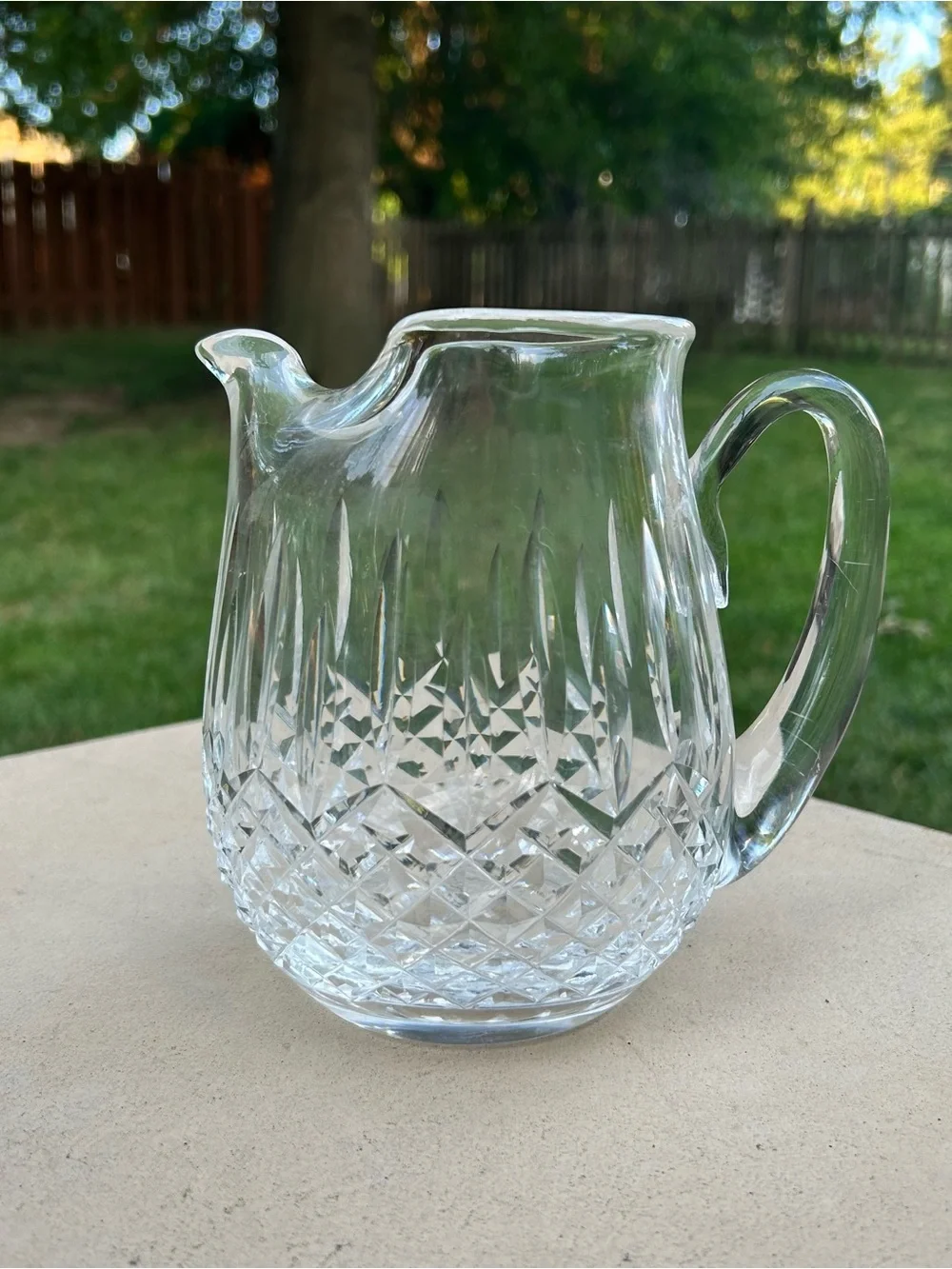 Waterford Lismore Ice Lip Jug Pitcher Crystal Glass